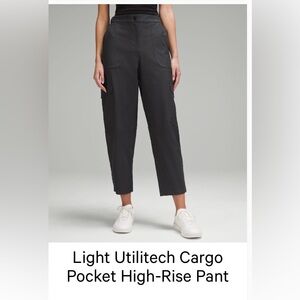 Lululemon Light Utilitech Cargo Pocket High-Rise Pant in Graphite Gray Size 32